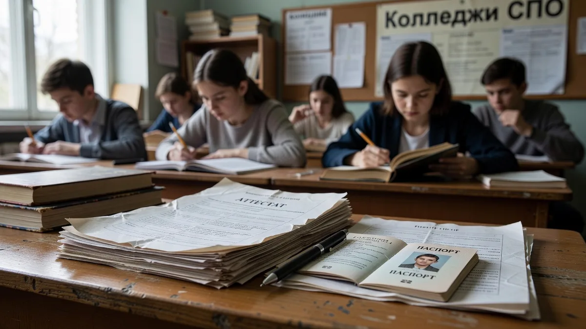 Документы для поступления в колледж: аттестат, паспорт и медицинская справка